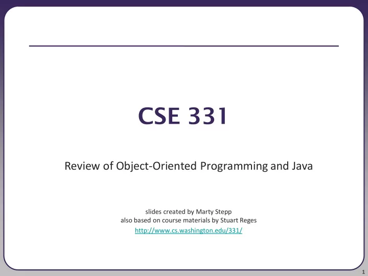 cse 331