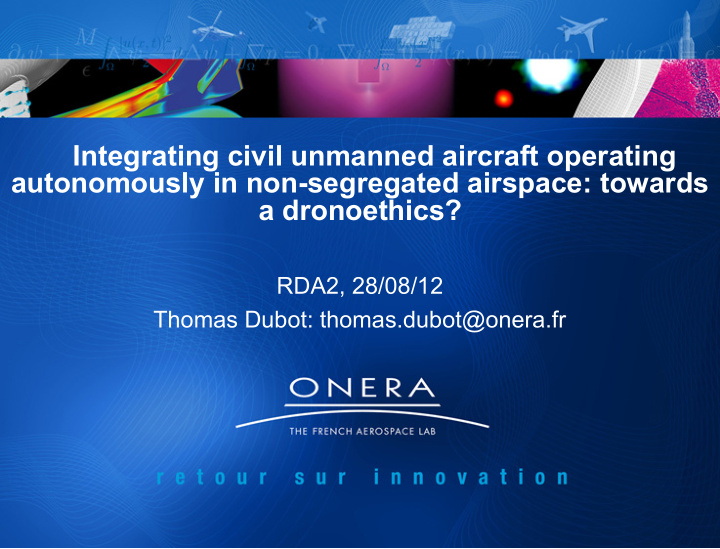 integrating civil unmanned aircraft operating