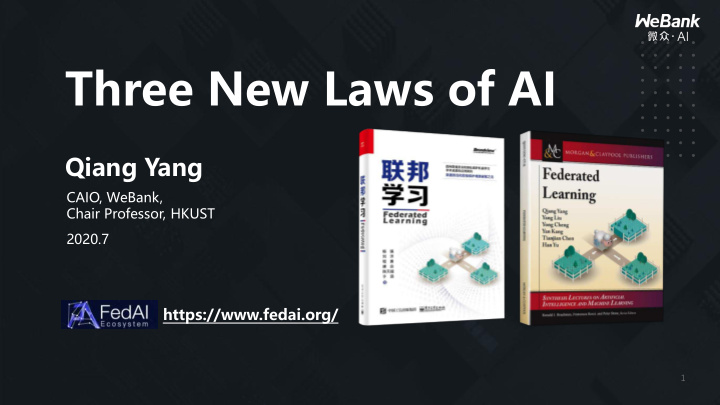 three new laws of ai