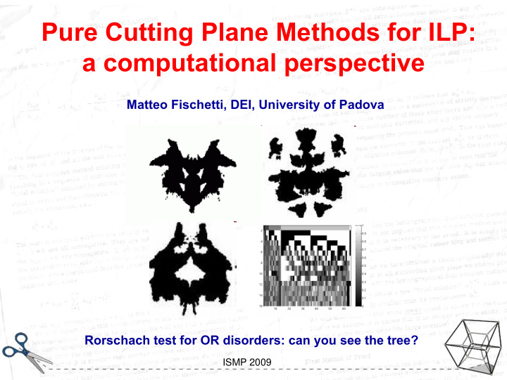 pure cutting plane methods for ilp a computational