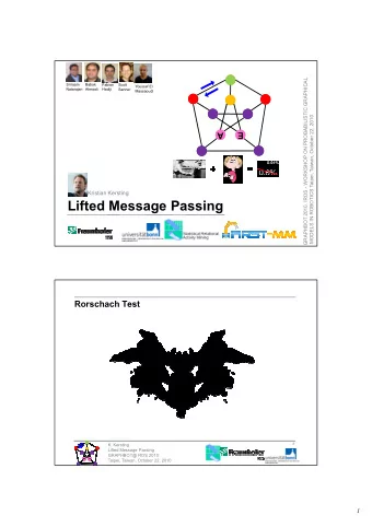 Lifted Message Passing  Rorschach Test  K. Kersting  2  Lifted Message Passing  GRAPHBOT@ ROS 2010