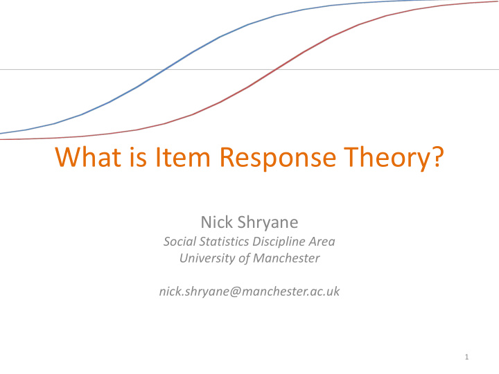 what is item response theory