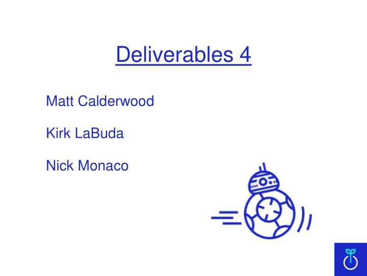 deliverables 4