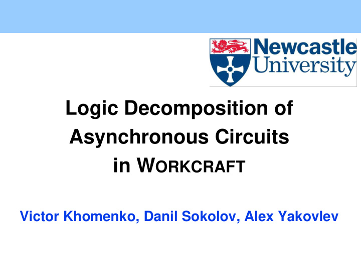 asynchronous circuits