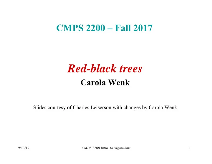 red black trees