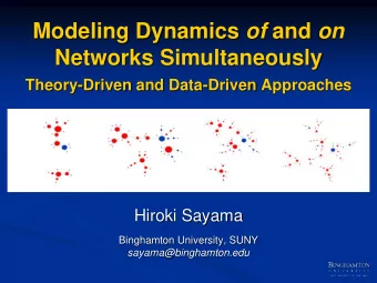 Modeling Dynamics of and on  Networks Simultaneously  Theory-Driven and Data-Driven Approaches