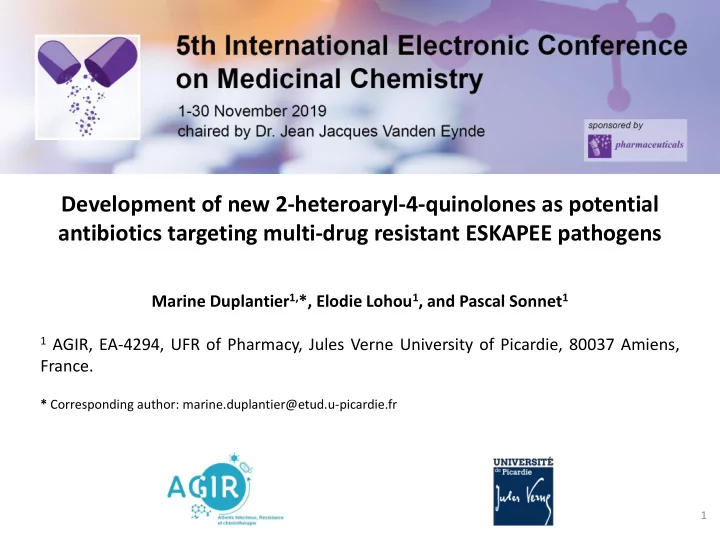 antibiotics targeting multi drug resistant eskapee