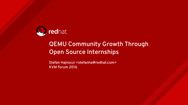 qemu community growth through open source internships