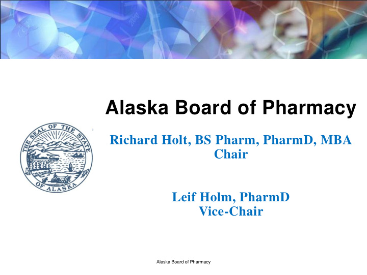 alaska board of pharmacy