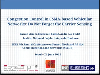 Congestion Control in CSMA-based Vehicular  Networks: Do Not Forget the Carrier Sensing  Razvan