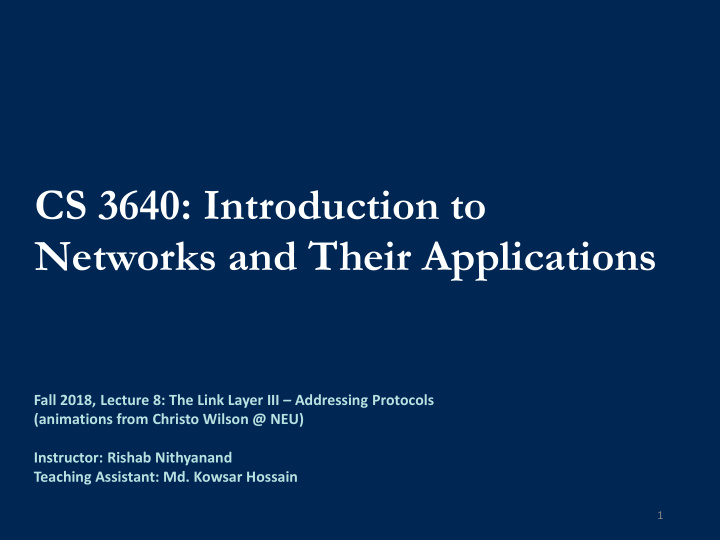 cs 3640 introduction to