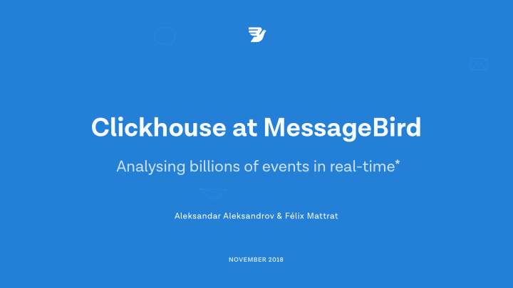 clickhouse at messagebird