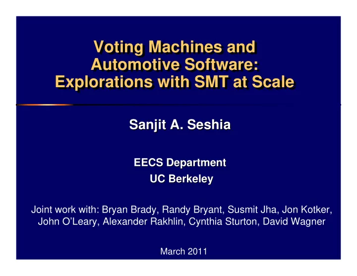 voting machines and voting machines and automotive