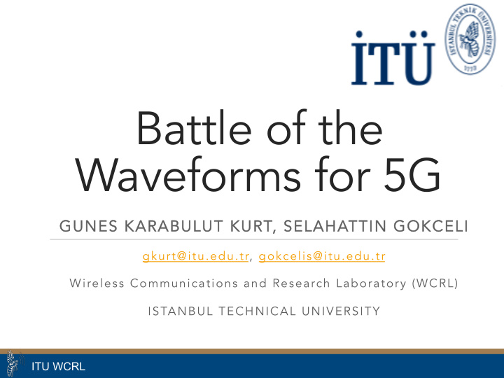 battle of the waveforms for 5g