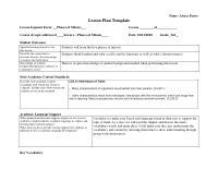 lesson plan template
