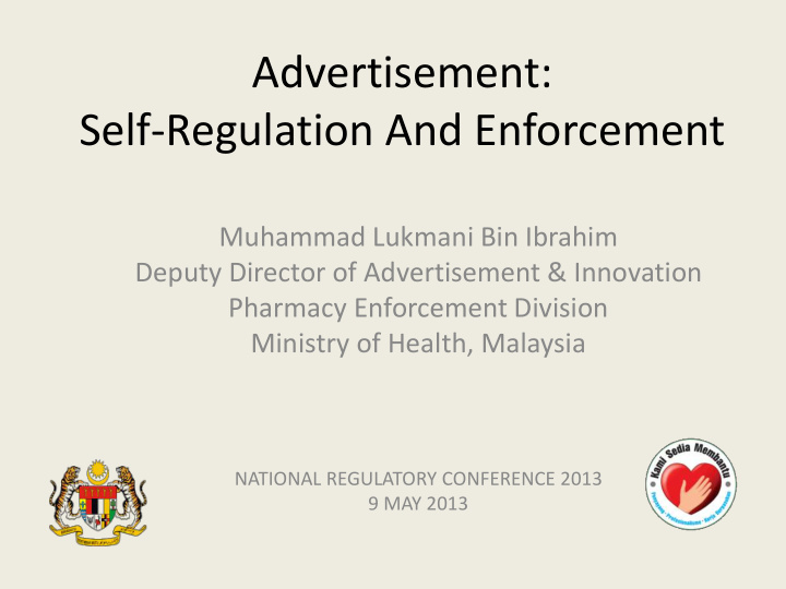 advertisement self regulation and enforcement
