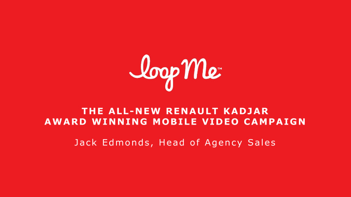 the all new renault kadjar award winning mobile video
