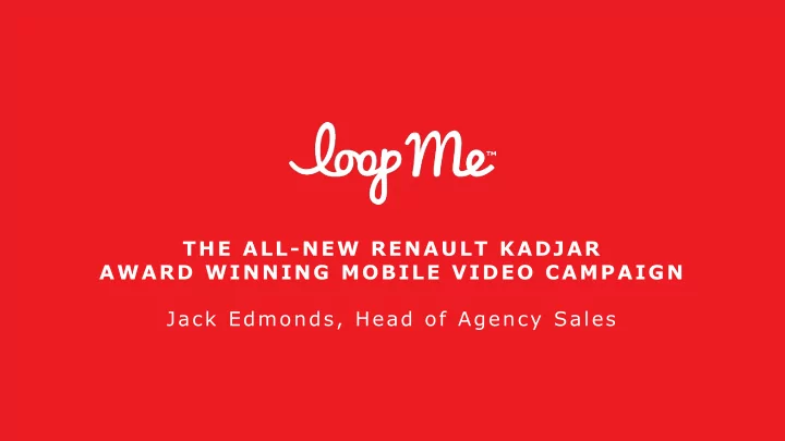 the all new renault kadjar award winning mobile video