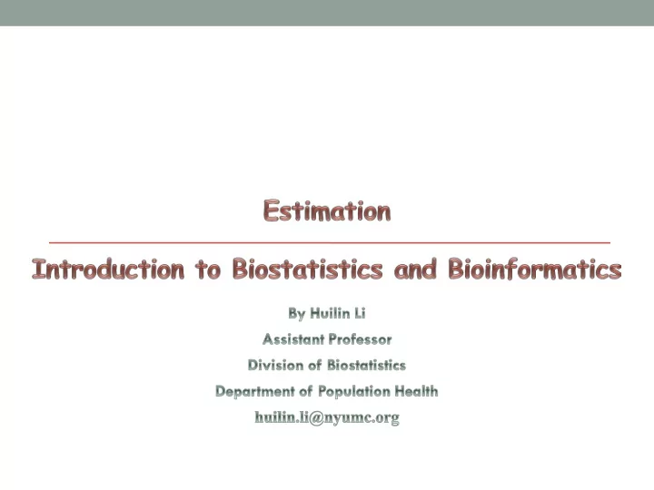 beyond descriptive statistics