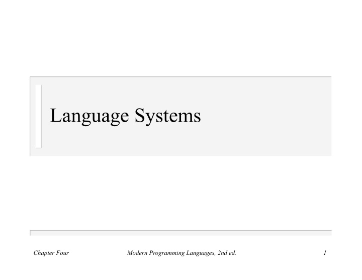 language systems