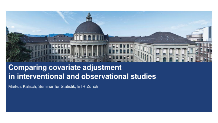 comparing covariate adjustment in interventional and