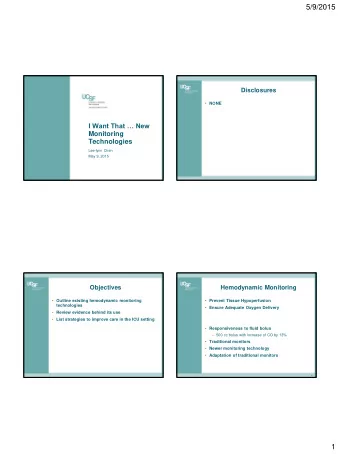 5/9/2015  Disclosures  NONE  I Want That  New  Monitoring  Technologies  Lee-lynn Chen  May