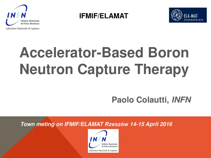 accelerator based boron