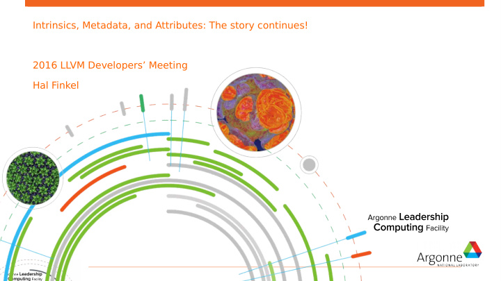 intrinsics metadata and attributes the story continues