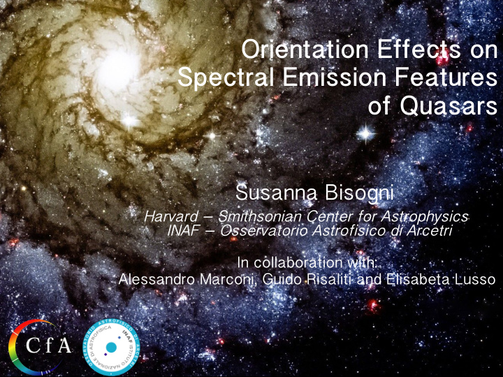 orientation effects on spectral emission features of