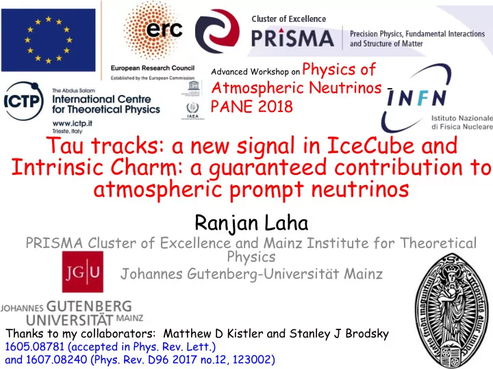 thanks to my collaborators matthew d kistler and stanley
