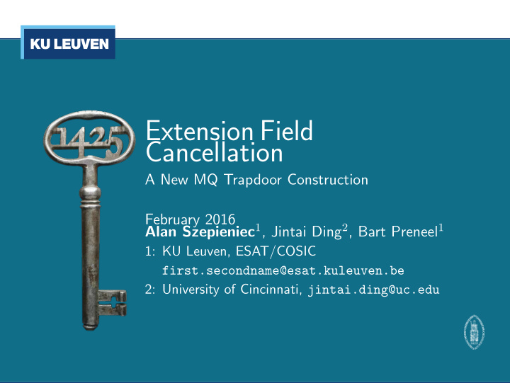 extension field cancellation