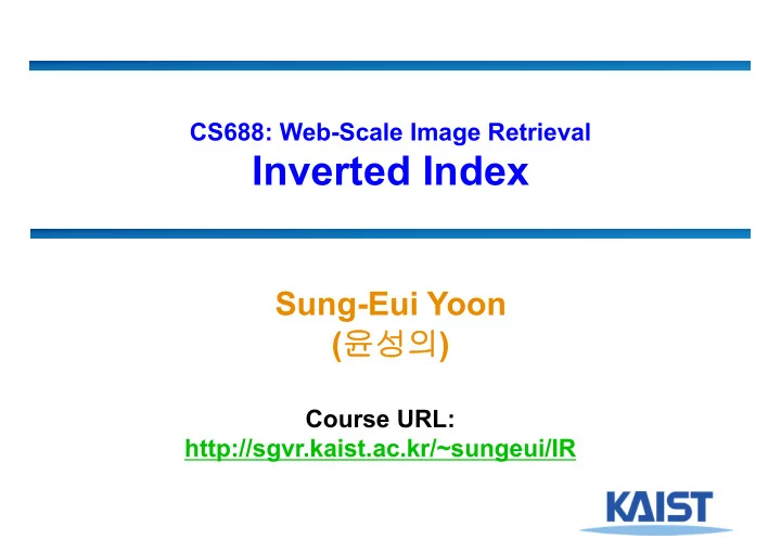 inverted index