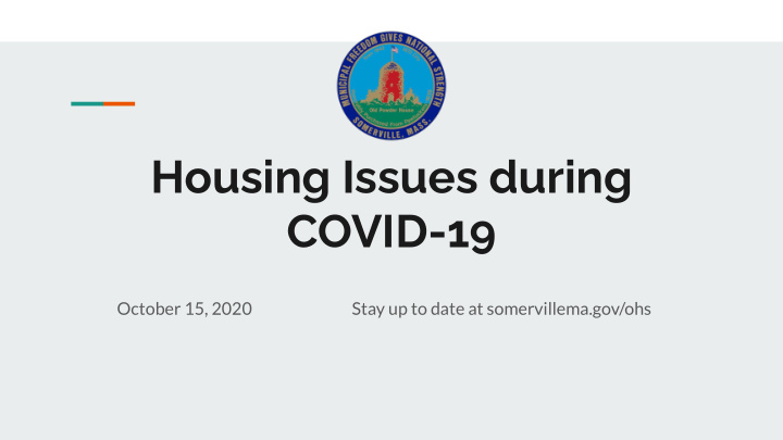 housing issues during covid 19