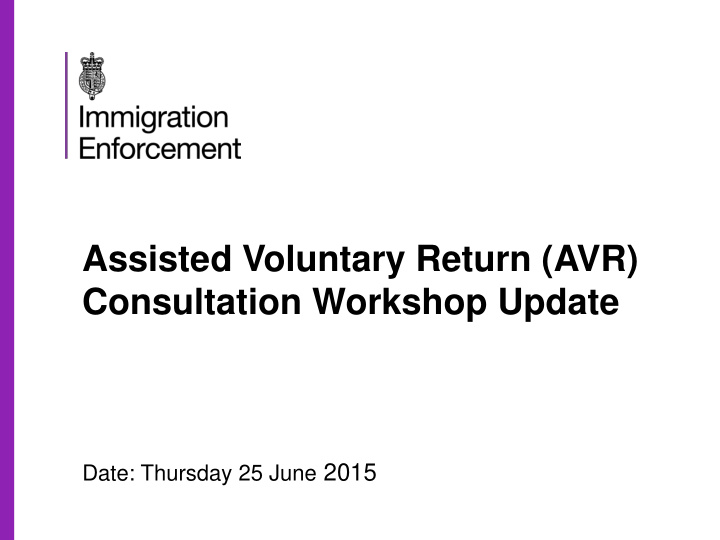 assisted voluntary return avr