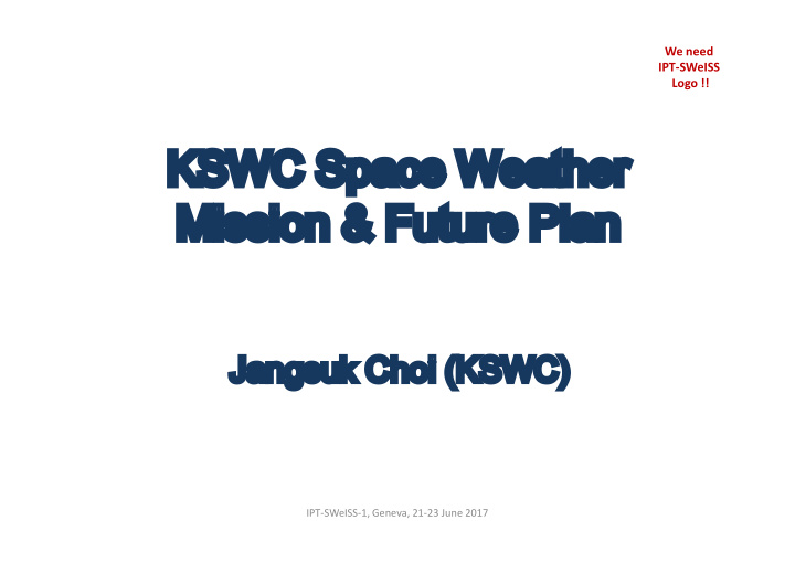 kswc space weather mission future plan