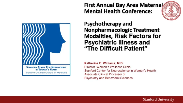 psychotherapy and nonpharmacologic treatment modalities