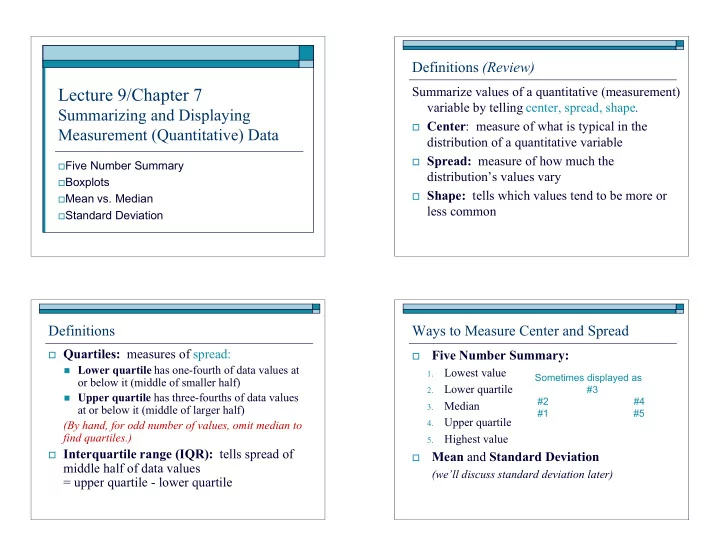 lecture 9 chapter 7