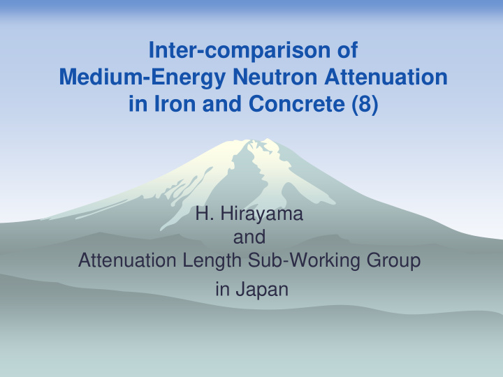 medium energy neutron attenuation