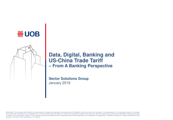 data digital banking and us china trade tariff