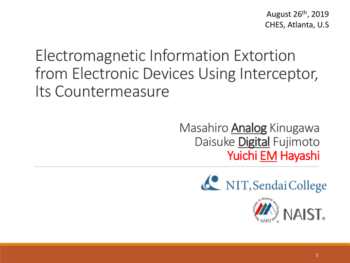 from electronic devices using interceptor