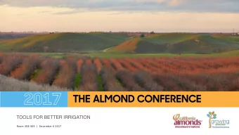 TOOLS FOR BETTER IRRIGATION  Room 308-309  |  December 6 2017  CEUs  New Process  Pest Control