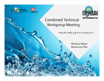 Welcome! Jennifer Hoggatt  Director Water Resources Center  2  Agenda  9:30  Introductions  9:45