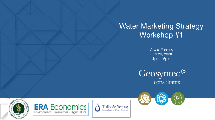 water marketing strategy