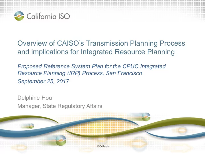 and implications for integrated resource planning