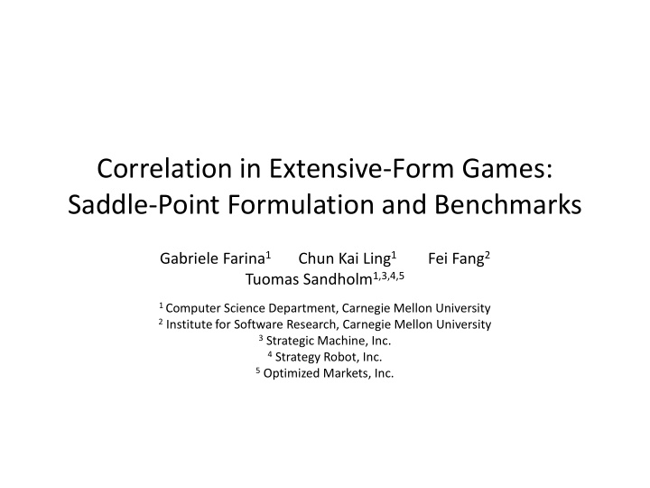 correlation in extensive form games