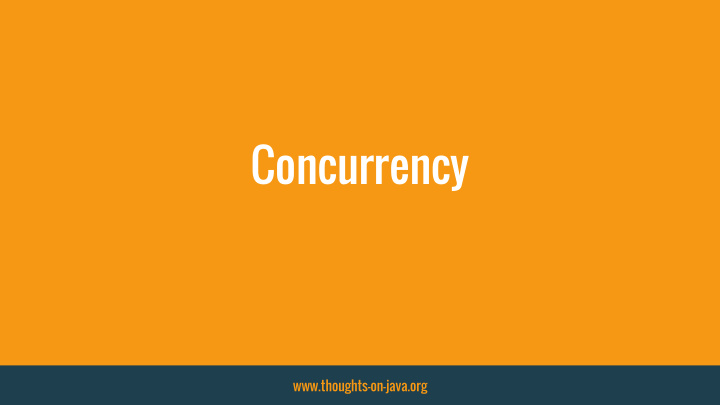 concurrency