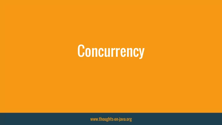 concurrency