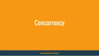 Concurrency  www.thoughts-on-java.org  Databases try to isolate concurrent transactions