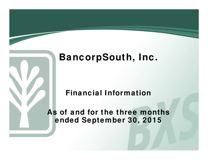 bancorpsouth inc