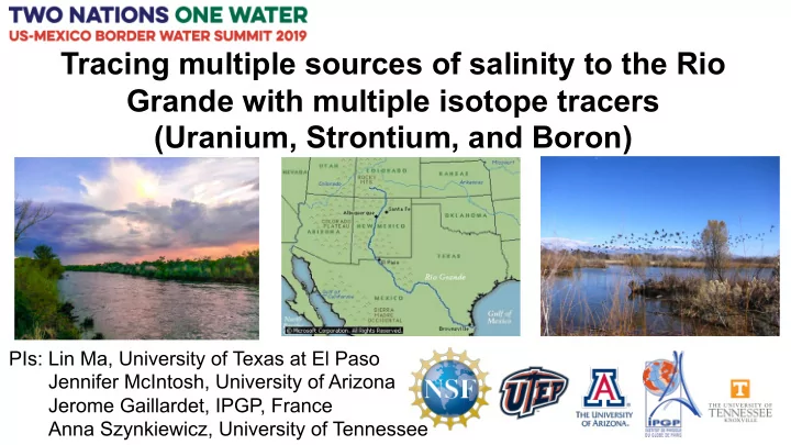 tracing multiple sources of salinity to the rio grande